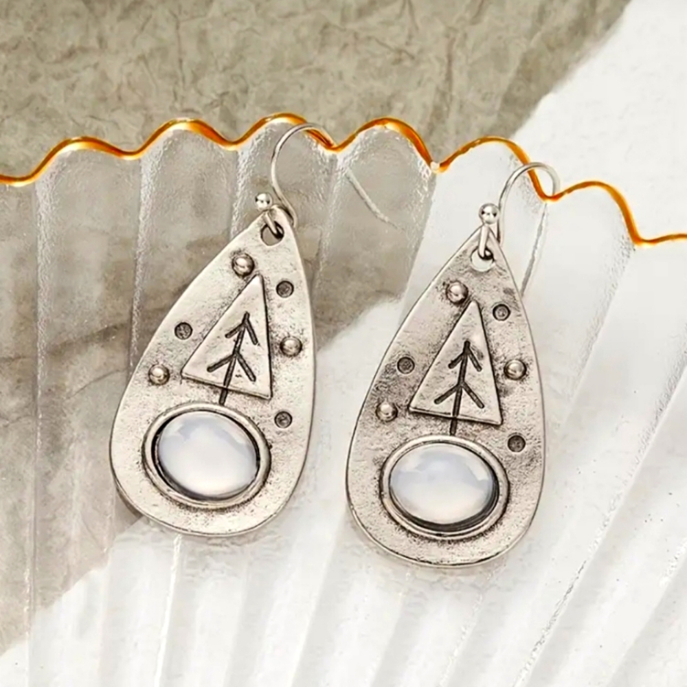 Silver earrings
